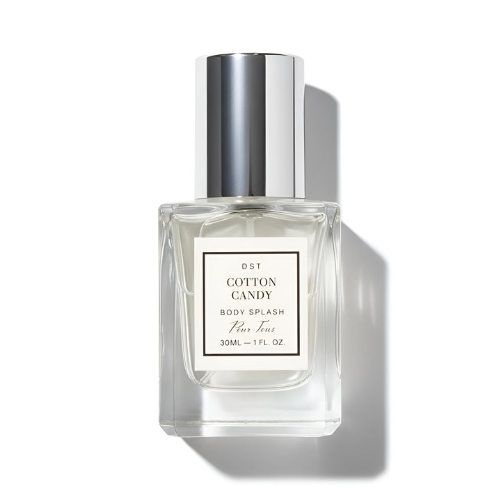 Cotton Candy body splash bottle on a white background