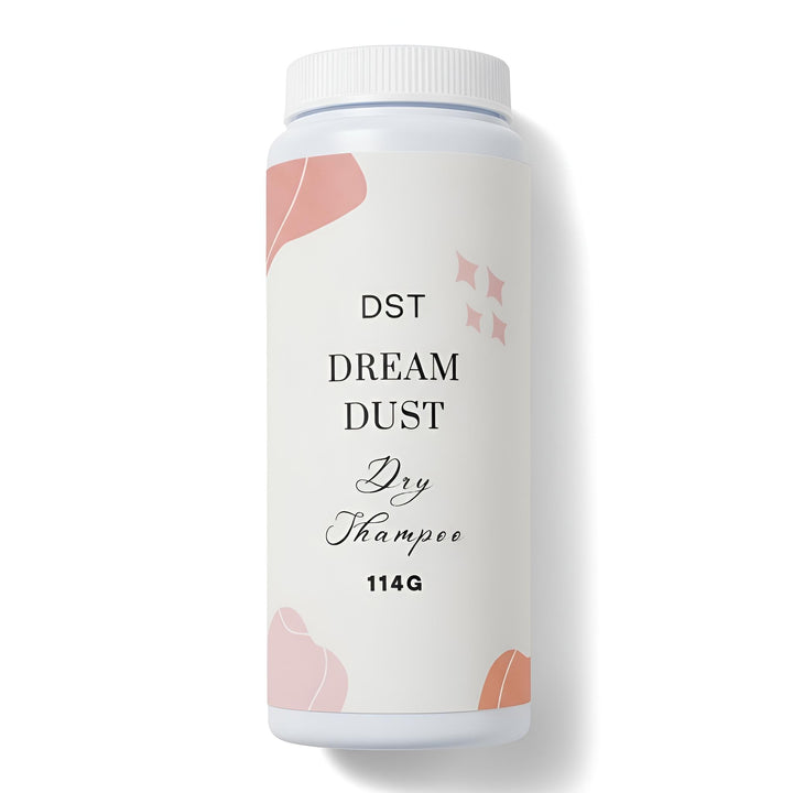 Container of DST Dream Dust Dry Shampoo on a white background