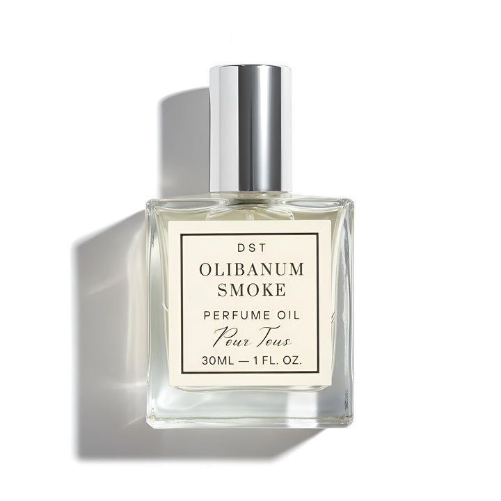 Olibanum Smoke Perfume Oil 30ml on a white background