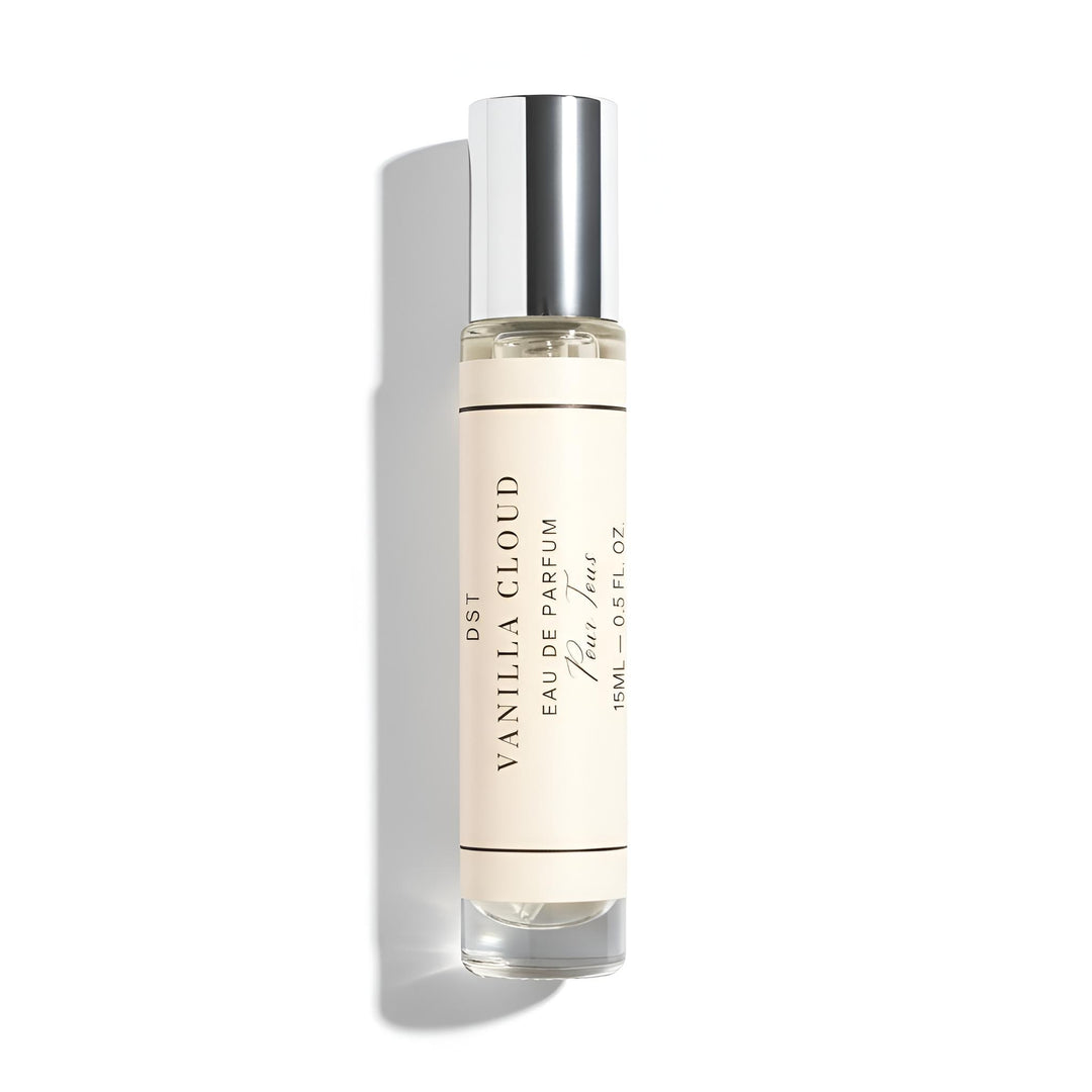 Vanilla Cloud perfume bottle on a white background