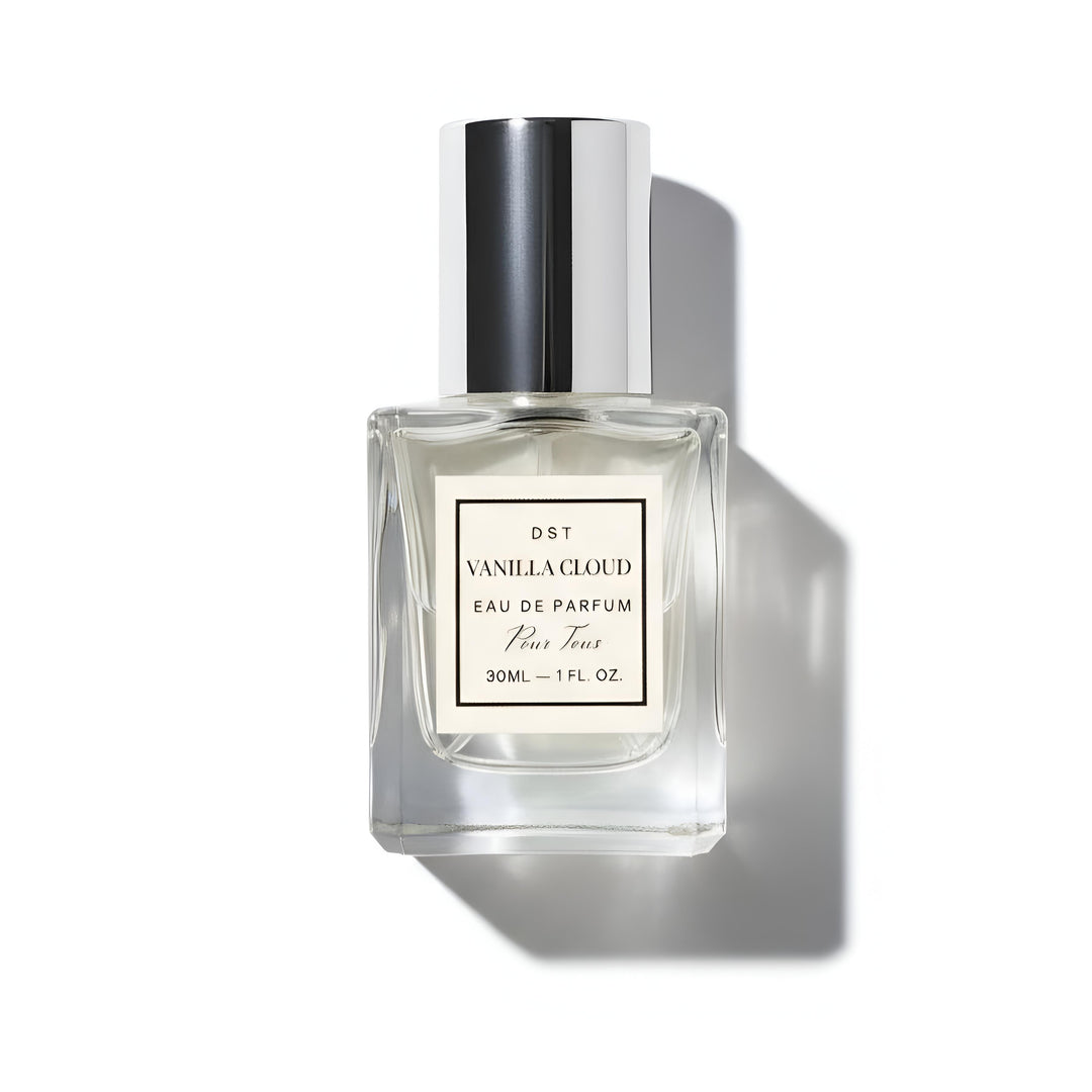 Vanilla Cloud eau de parfum bottle on a white background