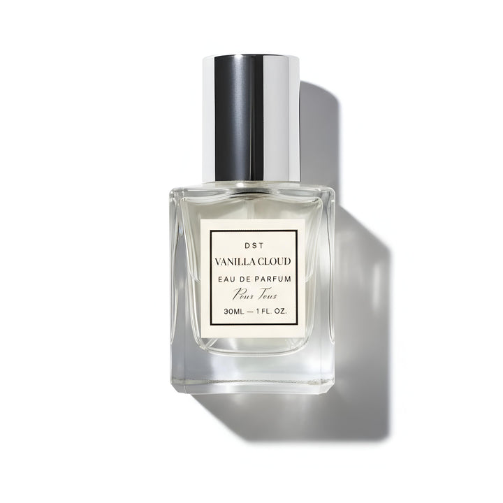 Vanilla Cloud eau de parfum bottle on a white background