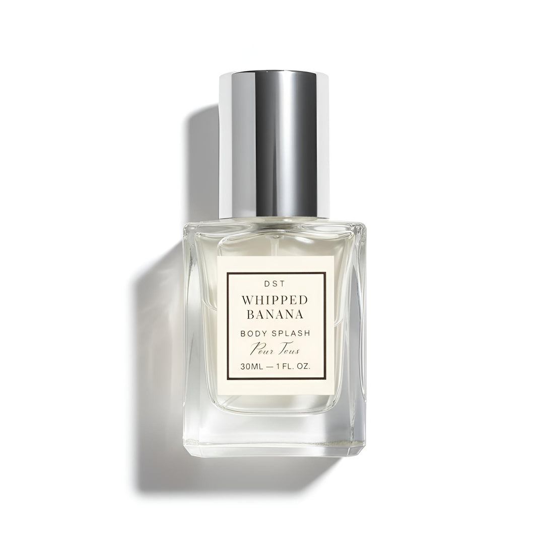 Whipped Banana Body Splash 30ml on a white background