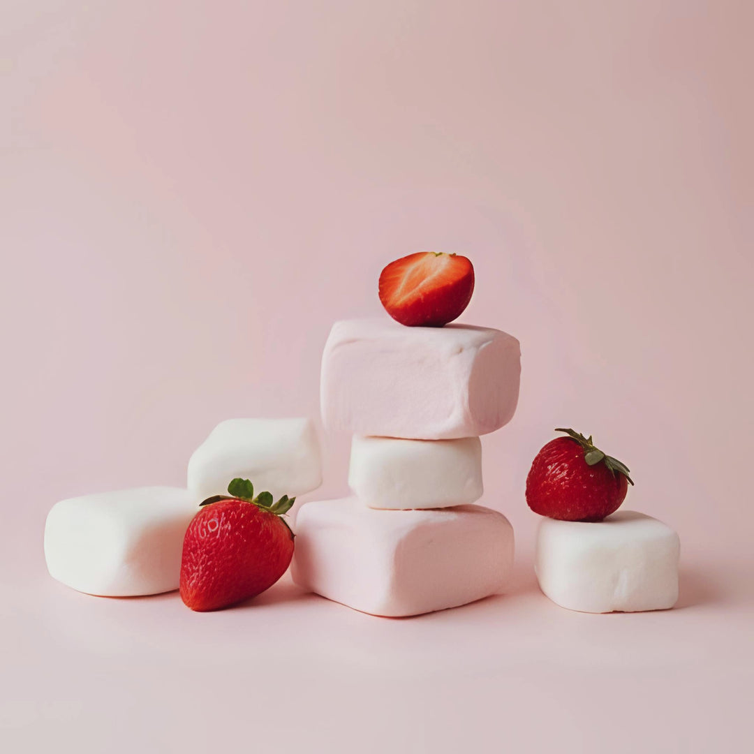 Marshmallow Strawberry Fragrance Notes. Top Notes: Strawberry. Middle Notes: Marshmallow. Base Notes: Vanilla Bean, Coconut