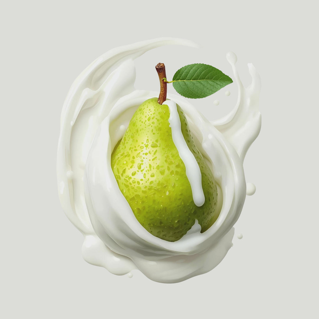 Whipped Pear Fragrance Notes. Top Notes: Apple, Pear. Middle Notes: Light Florals, Spun Sugar. Base Notes: Whipped Cream, Caramel, Praline