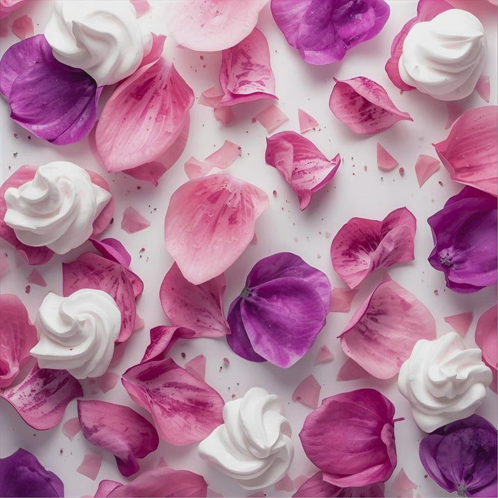 Sugar Petals Fragrance Notes. Top Notes: Lychee, Apricot, Strawberry, Marshmallow. Middle Notes: Creamy Milk, Rose, Magnolia, Violet. Base Notes: Vanilla Praline, Sandalwood.