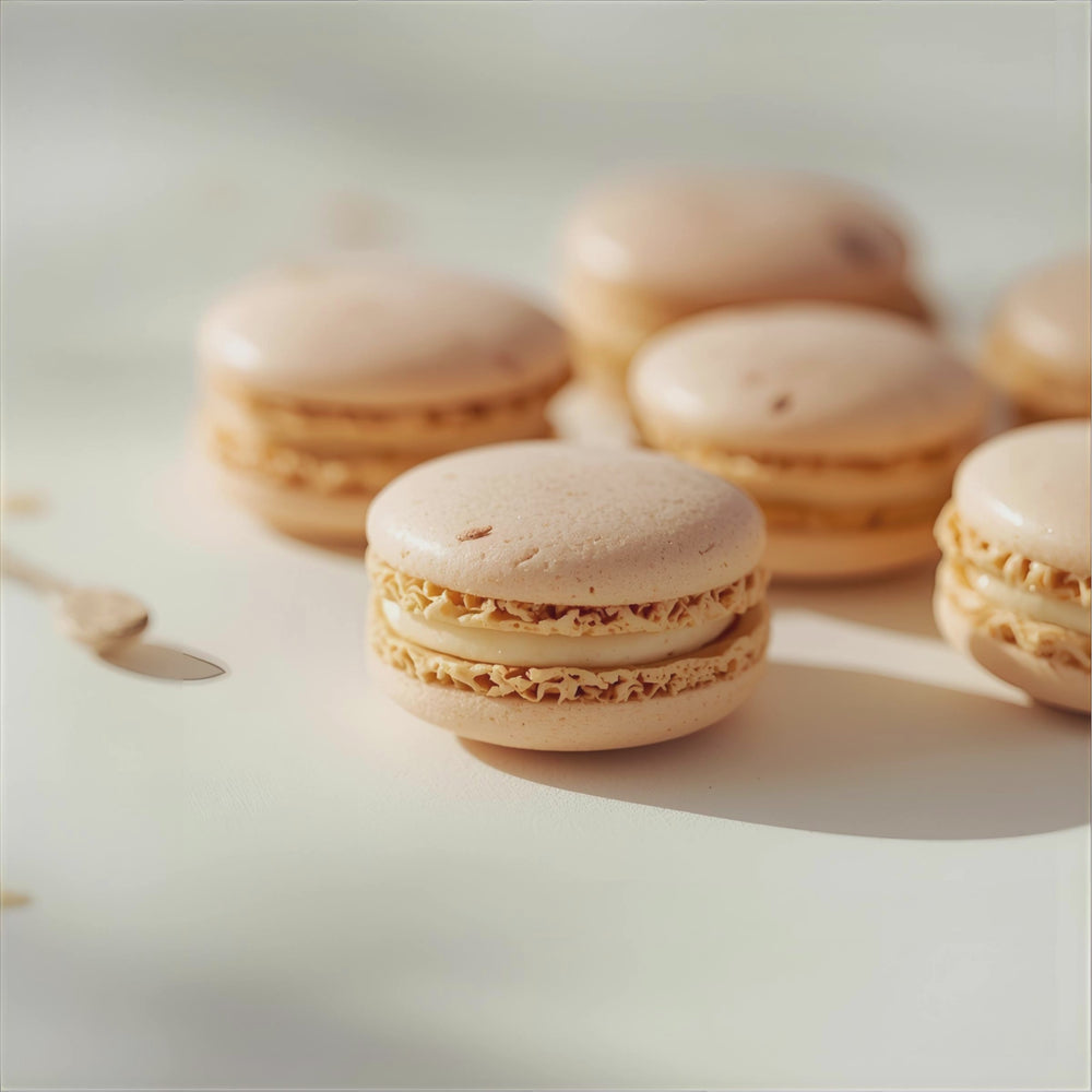 Almond Macaron Fragrance notes. Top Notes: Toasted Almond. Middle Notes: Vanilla Bean. Base Notes: Sugar Cane, Meringue