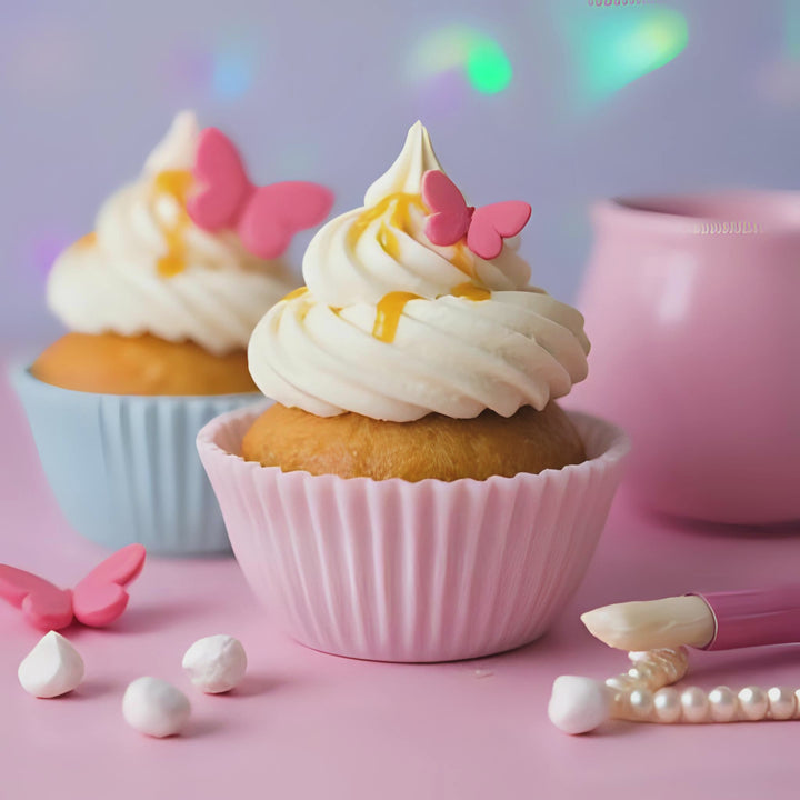 Glossy Vanilla Fragrance Notes. Top Notes: Vanilla Custard, Whipped Cream, Caramel Drizzle. Middle Notes: Sugared Almond, Tonka Bean. Base Notes: Sweet Benzoin, Soft Musk