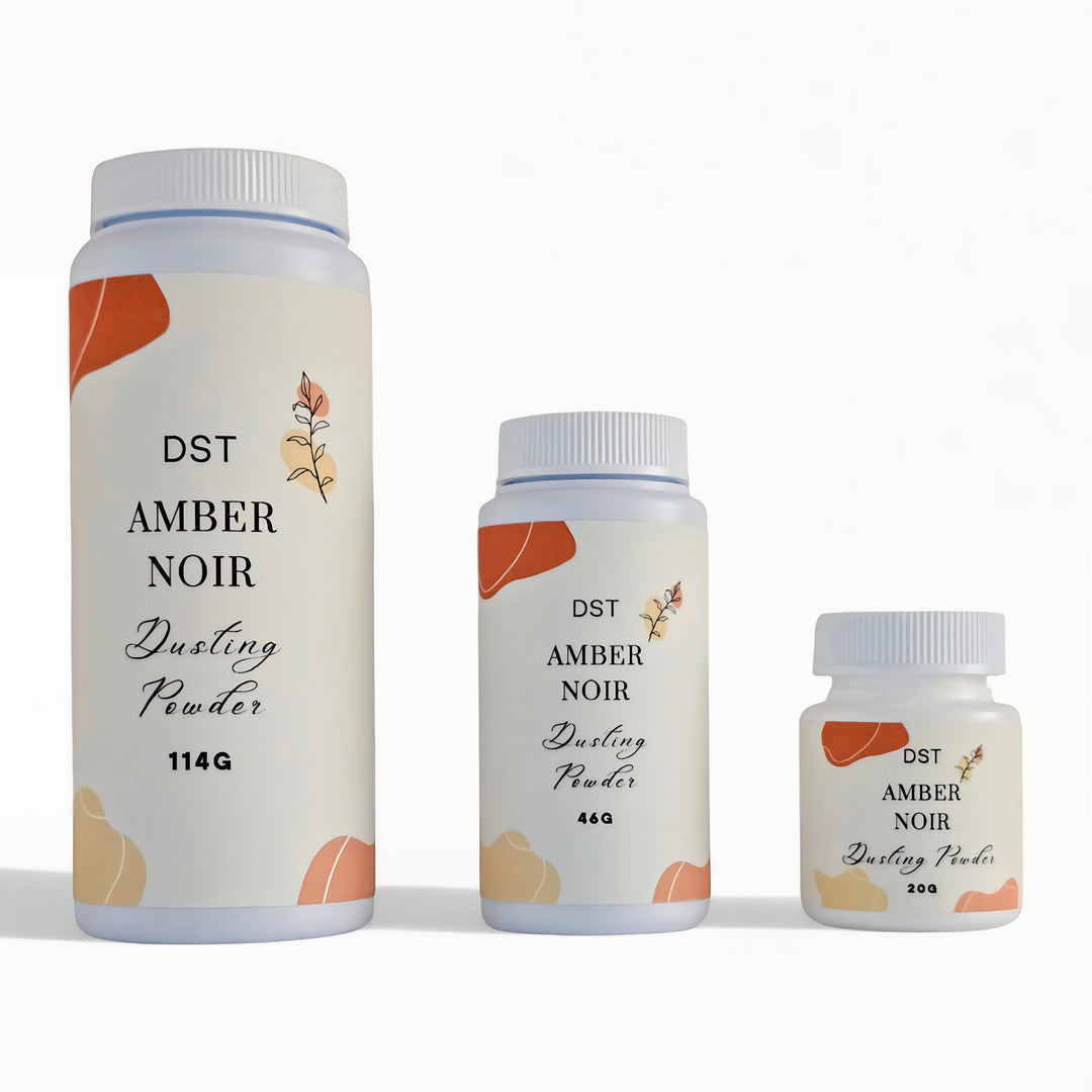 Amber Noir Body Powder Size Comparison