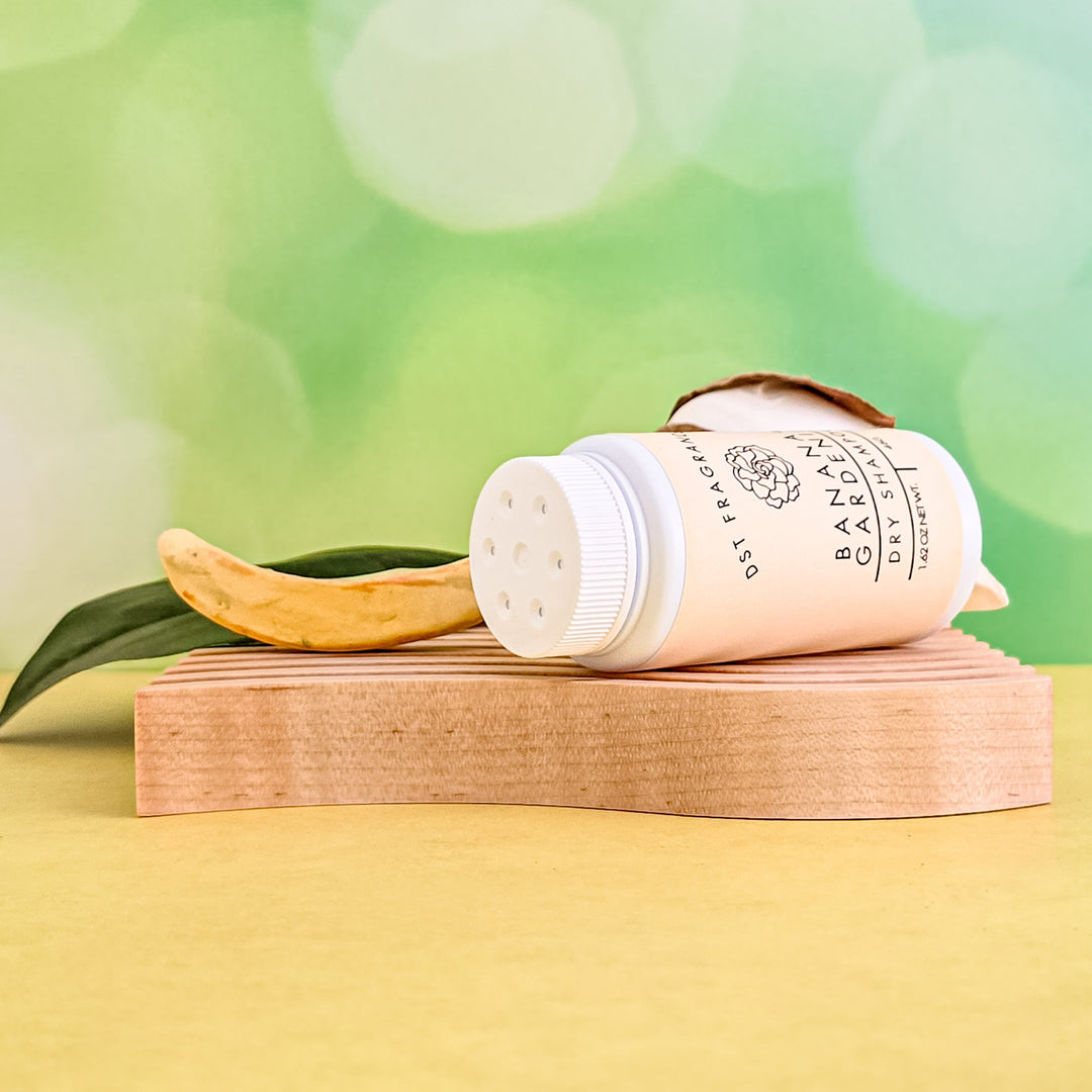 Banana Gardenia Dry Shampoo Powder 46g Side View