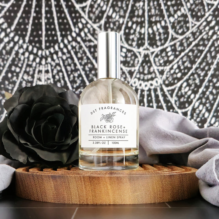 Black Rose Frankinscence Room Linen Spray