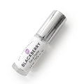 A 4.5 ml roll-on perfume bottle with a shiny silver cap and a white label reading 'BLACKBERRY' by Dot Fragrances, set against a clean white background.