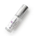 A 4.5 ml roll-on perfume bottle with a shiny silver cap and a white label reading 'BLACKBERRY' by Dot Fragrances, set against a clean white background.