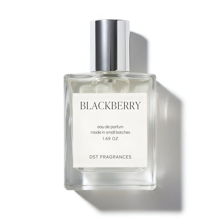 50ml bottle of Blackberry Eau de Parfum by DST Fragrances against a white background.