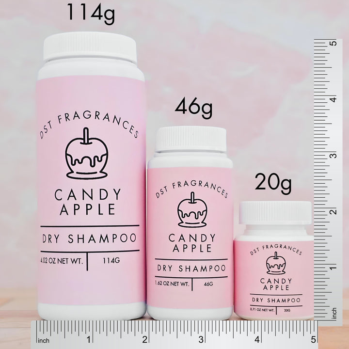 Candy Apple Dry Shampoo Size Comparison 
