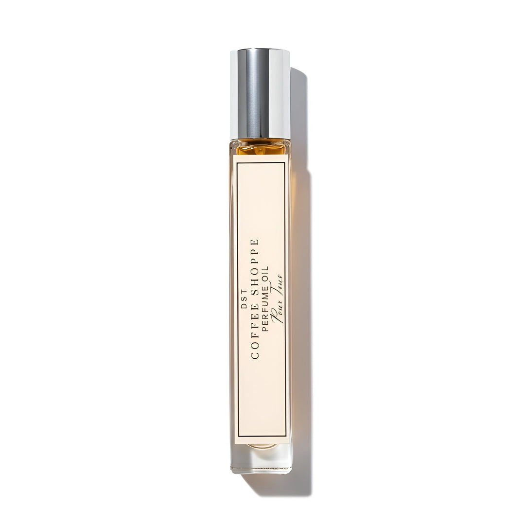 Coffee Shoppe Perfume Oil on white background 