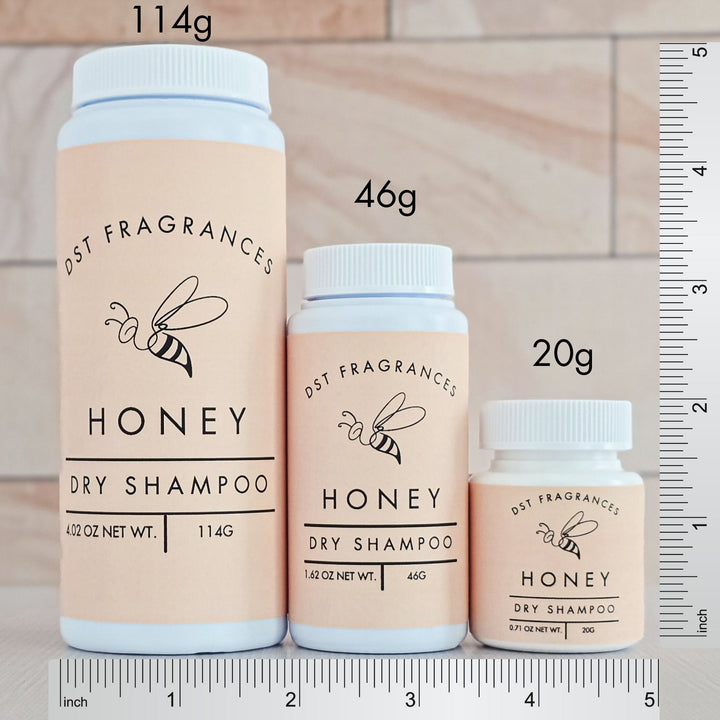 Honey Dry Shampoo Size Comparison 