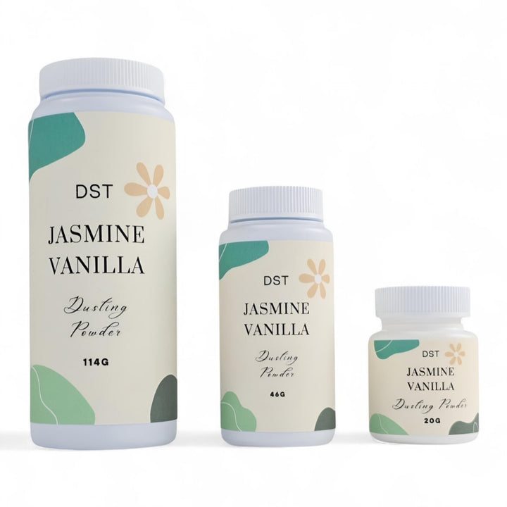 Jasmine Vanilla Body Powder Size Comparison