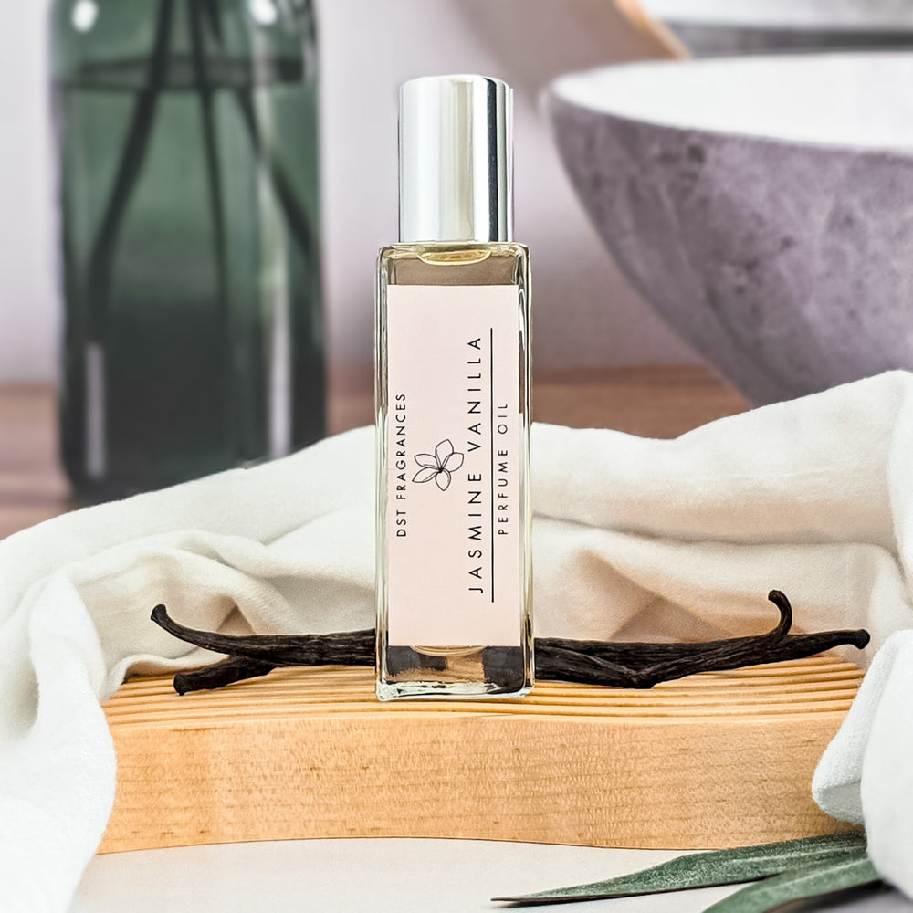 Jasmine Vanilla Perfume Oil 30ml Square