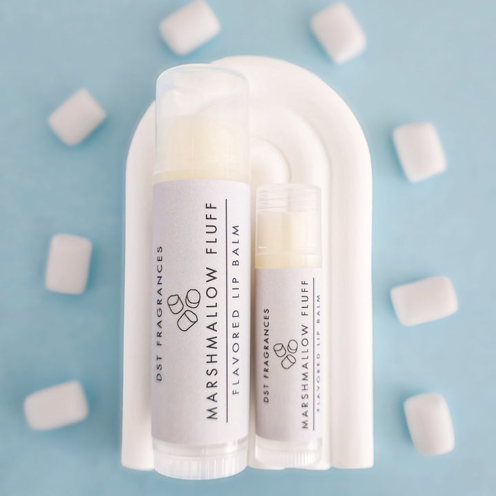 Marshmallow Fluff Lip Balm Size Comparison