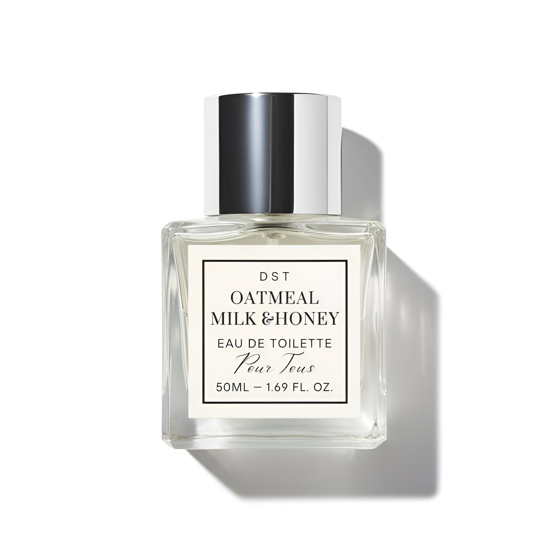 Oatmeal Milk and Honey Eau de Toilette 50ml on a white background 