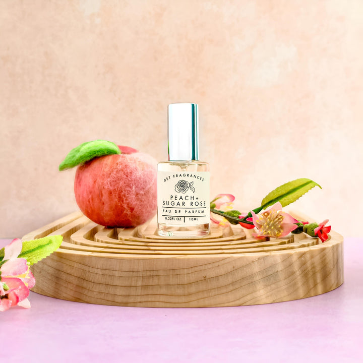 Peach Sugar Rose Eau de Parfum 10ml Round 