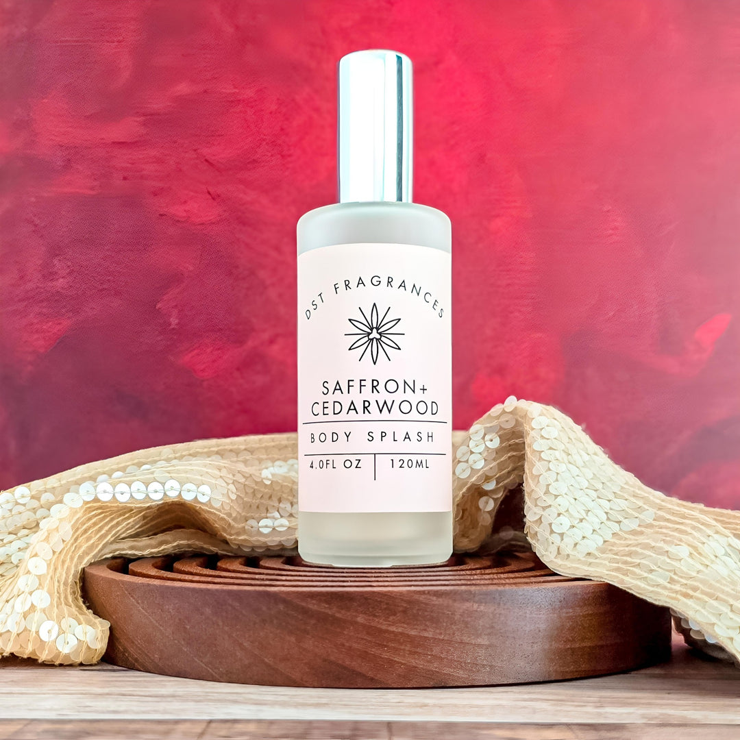 Saffron Cedarwood Body Splash 4oz