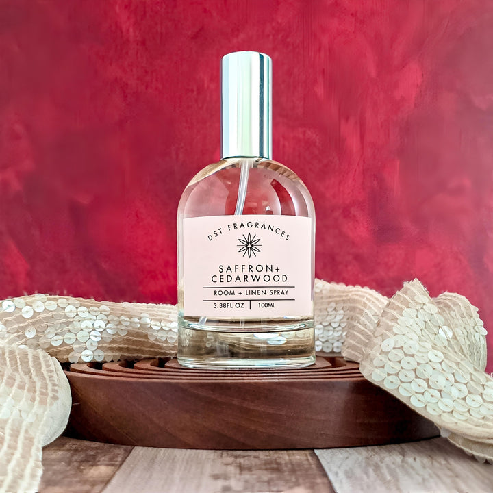 Saffron Cedarwood Room Linen Spray