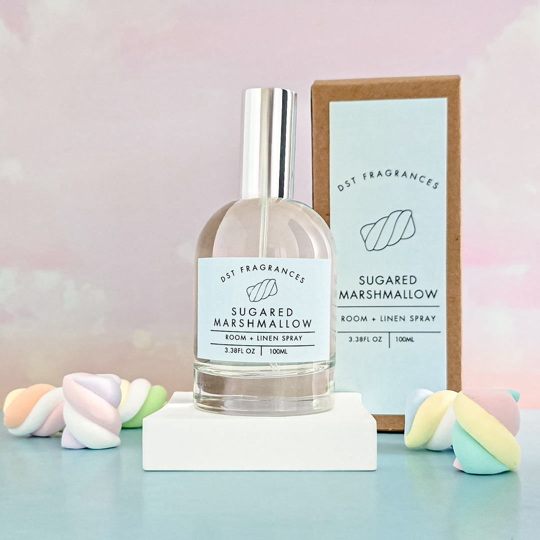 Sugared Marshmallow Room Linen Spray Box
