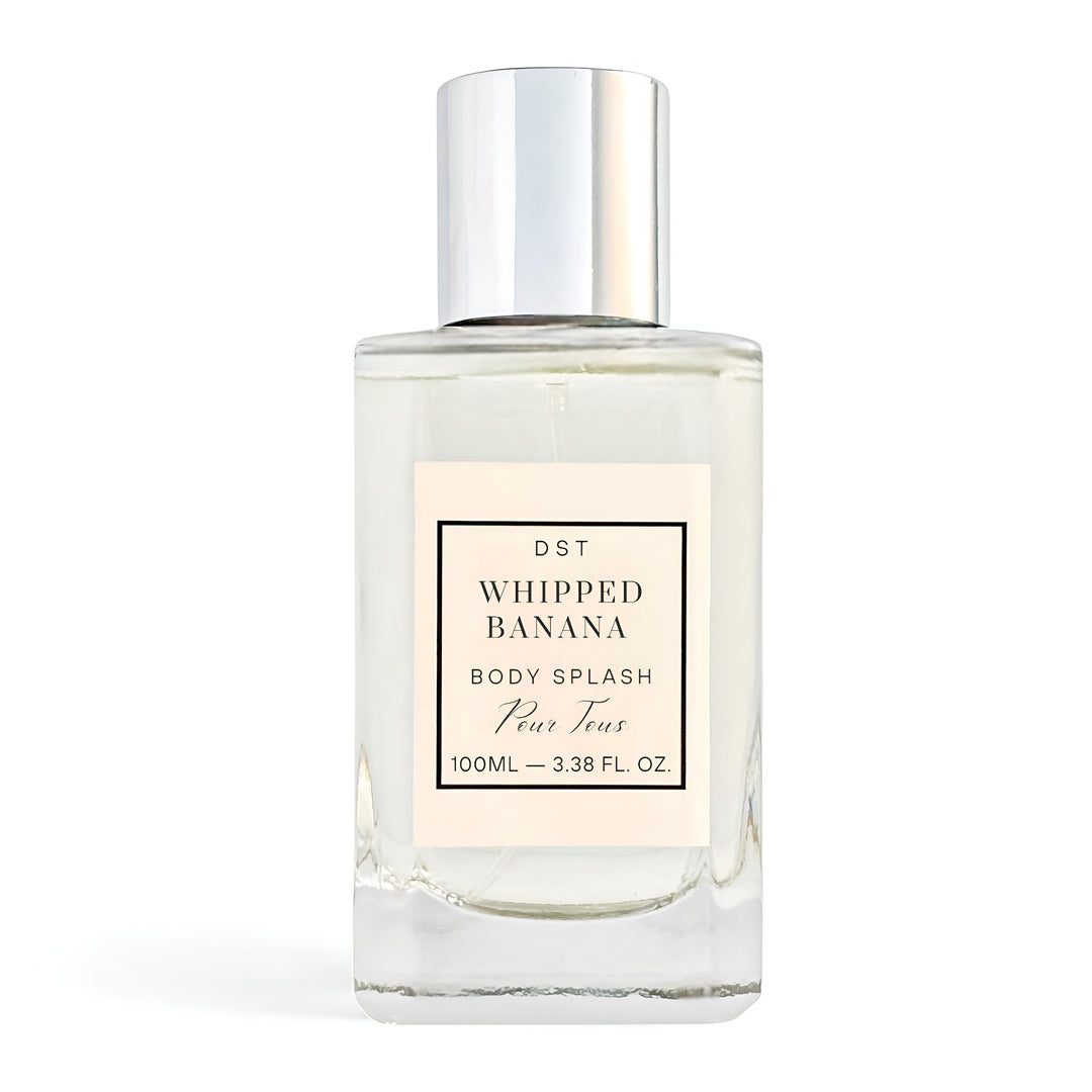 Whipped Banana Body Splash 100ml on a white background 
