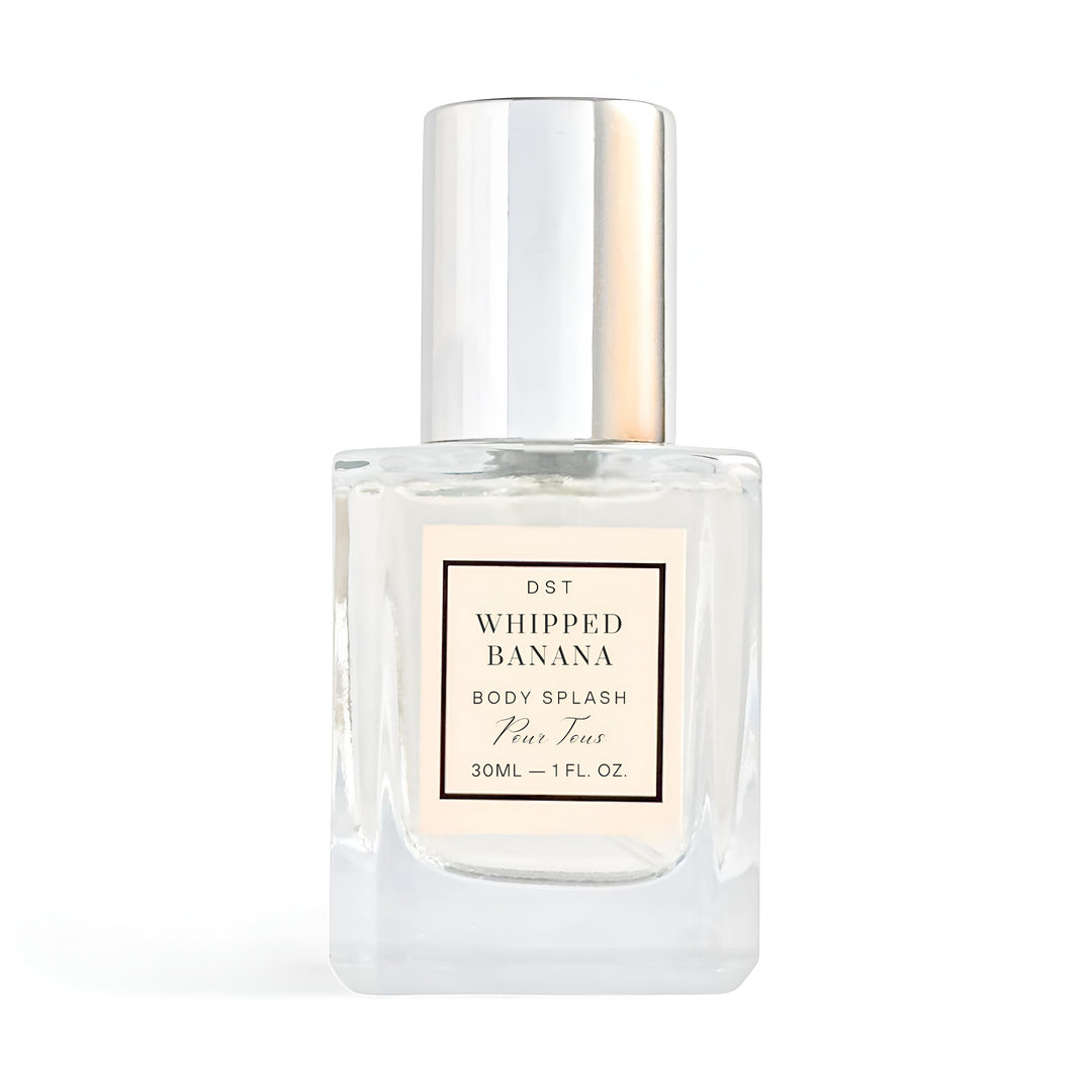 Whipped Banana Body Splash 30ml on a white background 