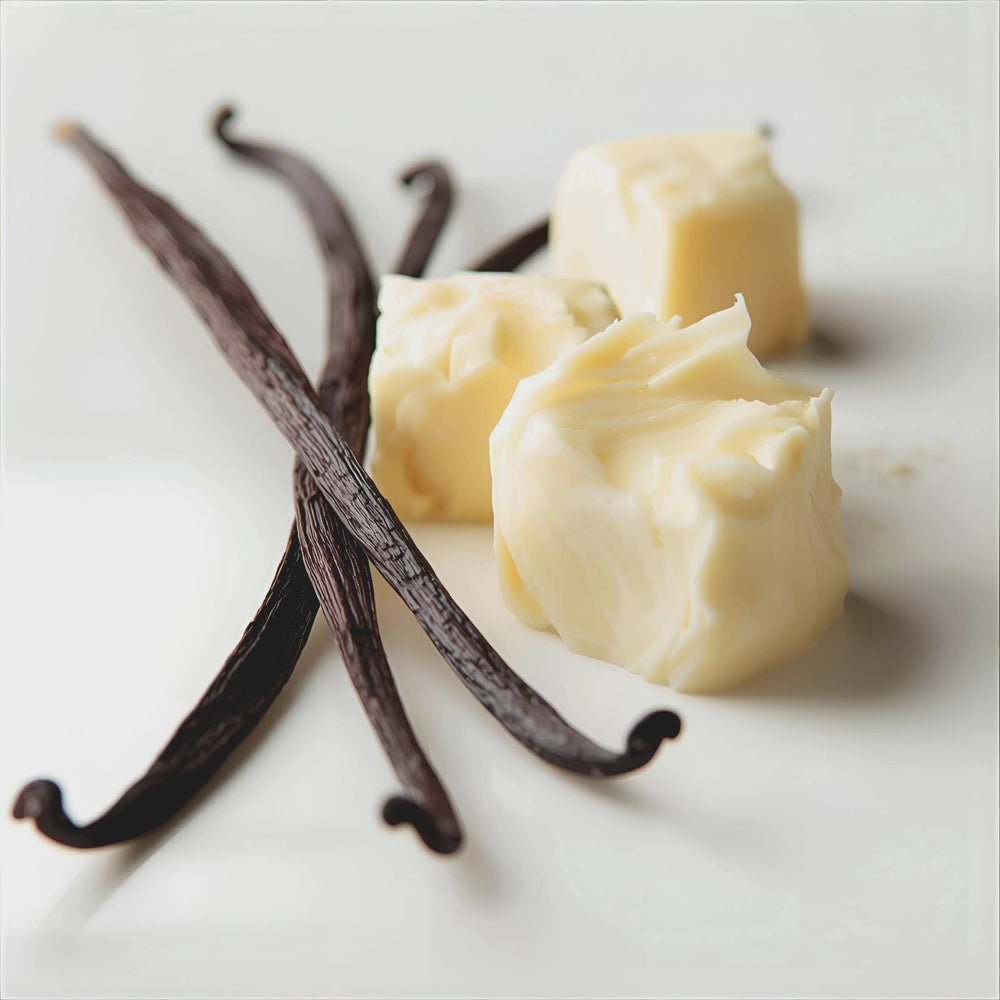Vanilla Shea Fragrance Notes. Top Notes: Shea Butter. Middle Notes: Sandalwood. Base Notes: Vanilla Bea