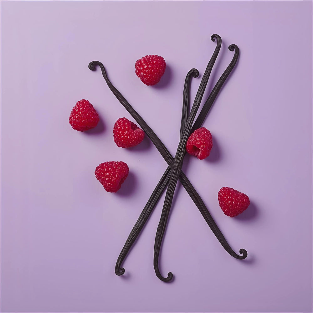 Black Raspberry Vanilla Fragrance Notes. Top notes: Raspberry, Plum. Middle Notes: Berry Accord, Soft Florals. Base Notes: Creamy Vanilla, Musk