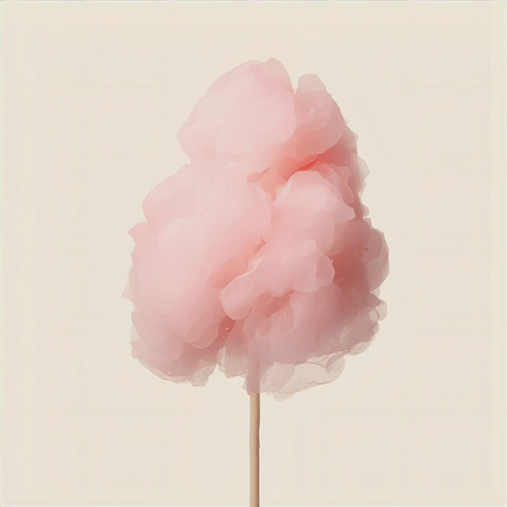Cotton Candy fragrance notes. Top notes: Strawberry. Middle notes Vanilla bean. Base notes: Toasted sugar