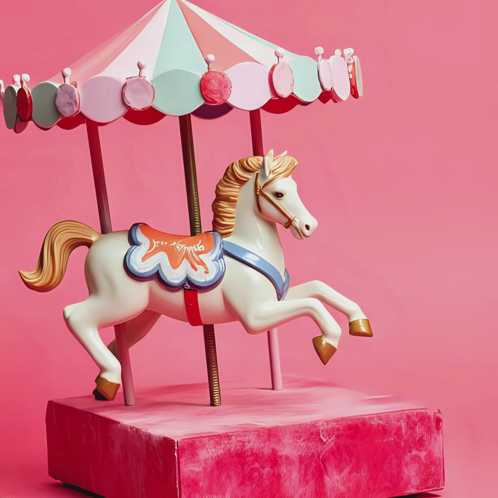 Candy Carousel fragrance notes. Top notes: Cotton Candy, Apple, Bergamot. Middle Notes: Buttered Popcorn, Soft Florals. Base notes: Vanilla Caramel, Sandalwood, Amber